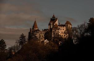 crusca castello nel transilvania, uno di il maggior parte famoso medievale castelli nel il mondo. bram fuochista Usato il fortezza per il romanzo dracula e crusca castello come il suo residenza. foto