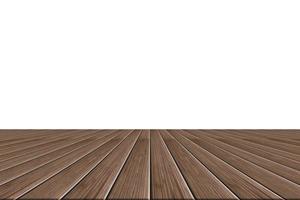 pavimento in legno su sfondo bianco foto