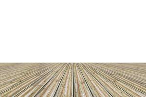 pavimento in legno su sfondo bianco foto