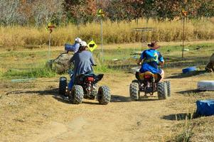 6-9-2022, chonburi, Tailandia, atv guida è un all'aperto attività. foto