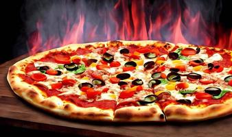 Pizza. tradizionale italiano cucina veloce cibo.