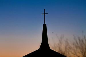 phoenix, arizona, 2020 - silhouette della chiesa della città dei sogni foto