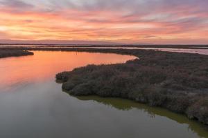 tramonto al Don Edwards National Wildlife Refuge