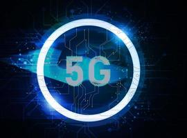 il concetto trasporta il comunicazione tecnologia di il 5 ° generazione o 5 g. foto