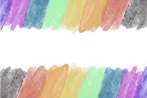 disegno di arcobaleno colori con testi 'felice orgoglio mese 2023', concetto per lgbtqai Comunità celebrazioni nel orgoglio mese in giro il mondo. foto