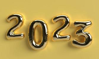 2023 numero testo font Palloncino elio d'oro giallo arancia colore inizio inizio contento nuovo anno hny allegro Natale Cinese nuovo anno Città di New York 2022 finire vacanza vacanza vacanza vacanza dicembre gennaio foto