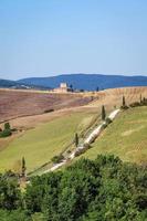 strada attraverso la campagna foto