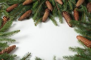 allegro Natale e contento nuovo anno. un' nuovo anni sfondo con nuovo anno decorazioni. nuovo anni carta. foto