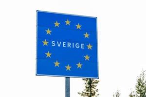 svedese confine cartello foto
