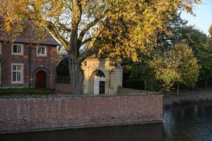 autunno a un' castello nel westfalia foto