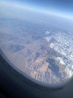 Visualizza a partire dal il aereo finestra. Egitto deserto. foto