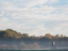 autunno tempo a un' fiume nel Germania foto