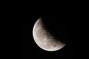 Luna su il buio notte buio sfondo foto