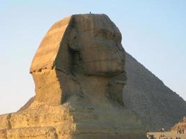il statua di sfinge nel giza, Cairo, Egitto foto