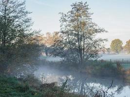 autunno tempo a un' fiume nel Germania foto