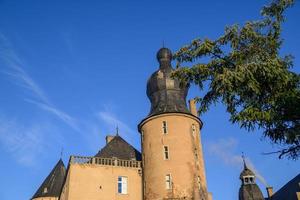 autunno a un' castello nel westfalia foto