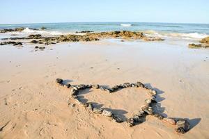 spiaggia Visualizza con rocce foto