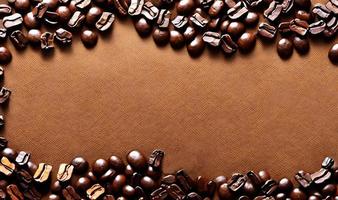 appena arrostito caffè fagioli. può essere Usato come sfondo. caffè composizione. foto