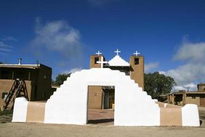 cappella di san geronimo a taos pueblo, stati uniti d'america foto