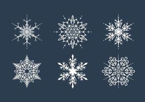 i fiocchi di neve di vario forme foto