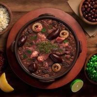 delizioso brasiliano feijoada cibo foto