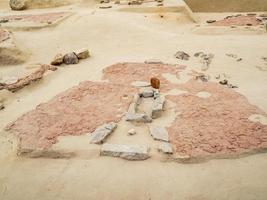 boljetin, Serbia, 2021 - dettaglio a partire dal Museo di lepenski vir nel Serbia. esso è importante archeologico luogo di il mesolitico ferro cancelli cultura di il Balcani. foto