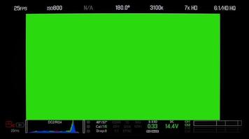 registrazione tenere sotto controllo schermo Schermo e dettaglio informazione testo e isolato . foto