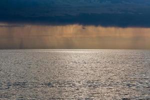 baltico mare costa a tramonto foto