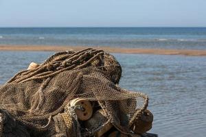 pesca Barche su il costa di il baltico mare foto