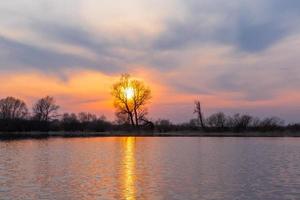 allagato prati nel primavera foto