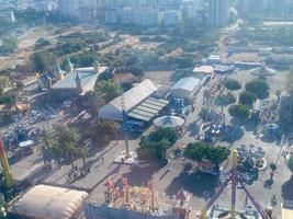 aereo Visualizza a partire dal tibidabo montagna al di sopra di Barcellona, catalogna, Spagna foto