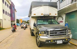 puerto escondido oaxaca Messico 2022 vario messicano Raccogliere camion macchine 4x4 fuori strada veicoli Messico. foto