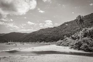 la grande isola tropicale ilha grande abraao beach brasile. foto