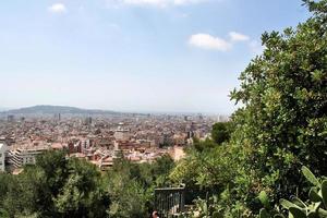 una vista di Barcellona in Spagna foto