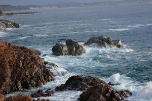 camino de ronda, un' strada parallelo per il catalano costa brava, collocato su il mediterraneo mare nel il nord di catalogna, Spagna. foto