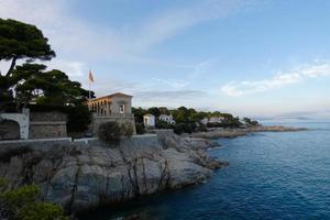 costa brava e costiero sentiero lungo il aspro costa di settentrionale catalogna, Spagna foto