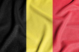 nazionale bandiera di il Belgio. il principale simbolo di un indipendente nazione. foto