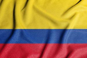 nazionale bandiera di il Colombia. il principale simbolo di un indipendente nazione. bandiera di Colombia. foto