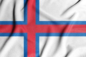 nazionale bandiera di il Faroe isole. il principale simbolo di un indipendente nazione. bandiera di Faroe isole. un attributo di il grande dimensione di un' democratico stato. foto