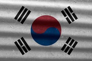coreano bandiera struttura come un' sfondo foto