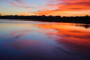 bellissimo romantico tramonto foto