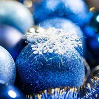 blu Natale decorazione foto