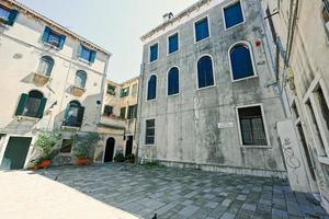 edifici nel Venezia, Italia. corte marcona strada. foto