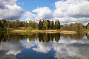 paesaggi a partire dal il Lituania campagna nel primavera foto