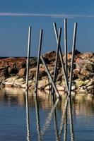 primavera paesaggi su il isola di hiiumaa foto