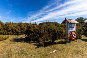 primavera paesaggi su il isola di hiiumaa foto