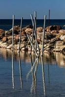 primavera paesaggi su il isola di hiiumaa foto