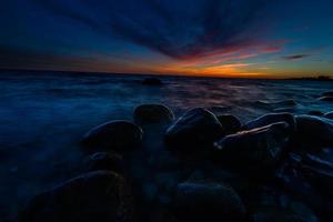 primavera paesaggi su il isola di hiiumaa foto