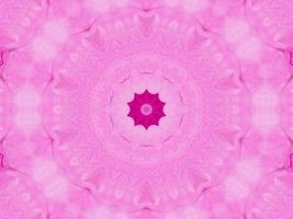 magenta floreale caleidoscopio modello. rosa fiore astratto unico e estetico sfondo foto