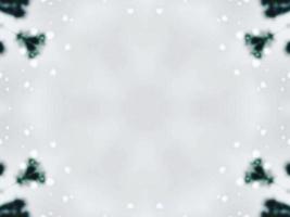 sfocato verde le foglie caleidoscopio sfondo astratto fiore e simmetrico modello per Natale vibrazioni foto